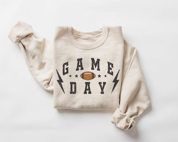 Football Sweatshirt Womens Gameday Crewneck, Fall Football Sweater for Game Day, Football Crewneck for Women