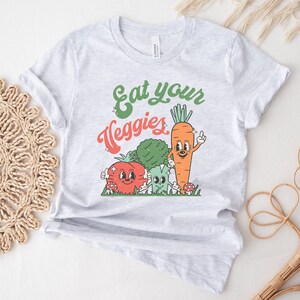 Eat Your Veggies Shirt, Retro Gardening Shirt, Gardener Shirt, Garden Shirts, Farmer Shirt, Farm TShirt, Gardening Gift, Plant Mom Shirts image 2