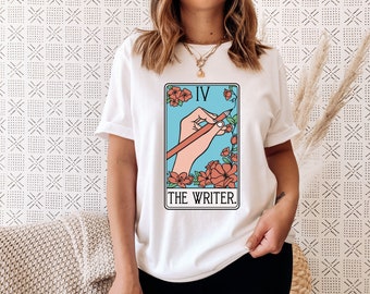 The Writer Tarot Card Shirt, Funny Tarot Card T-Shirt, Tarot The Writer Shirt, Gift for Writers, Writer T-Shirt, Tarot Shirt, Graphic Tees