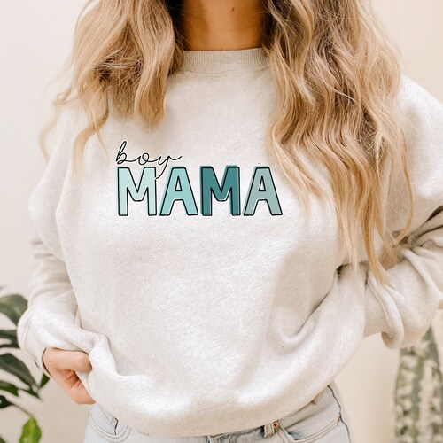 Boy Mom Crewneck Sweatshirt Boy Mama Tshirts Gifts for Etsy