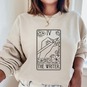 The Writer Tarot Card Sweatshirt, Writer Shirt, Writer Sweatshirt, Writer Crewneck, Writer Sweater, Writer Gift, Author Gift, Author Shirt