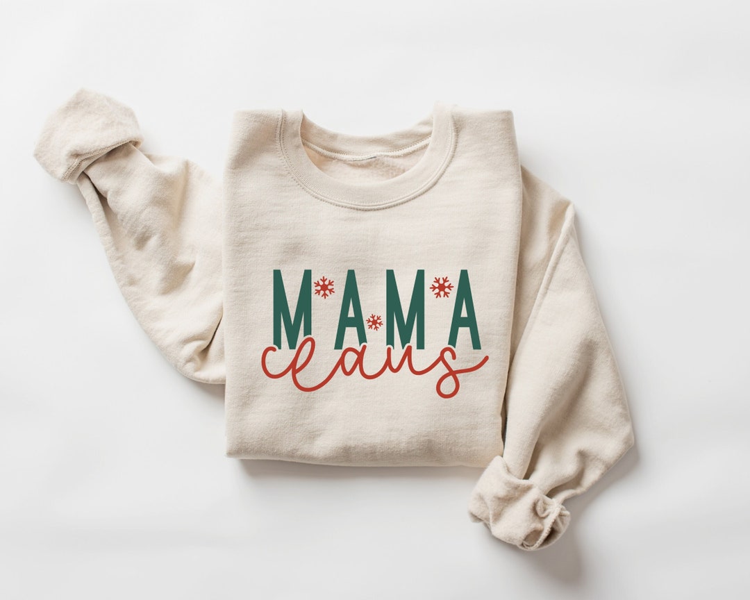 mama claus sweatshirt | red