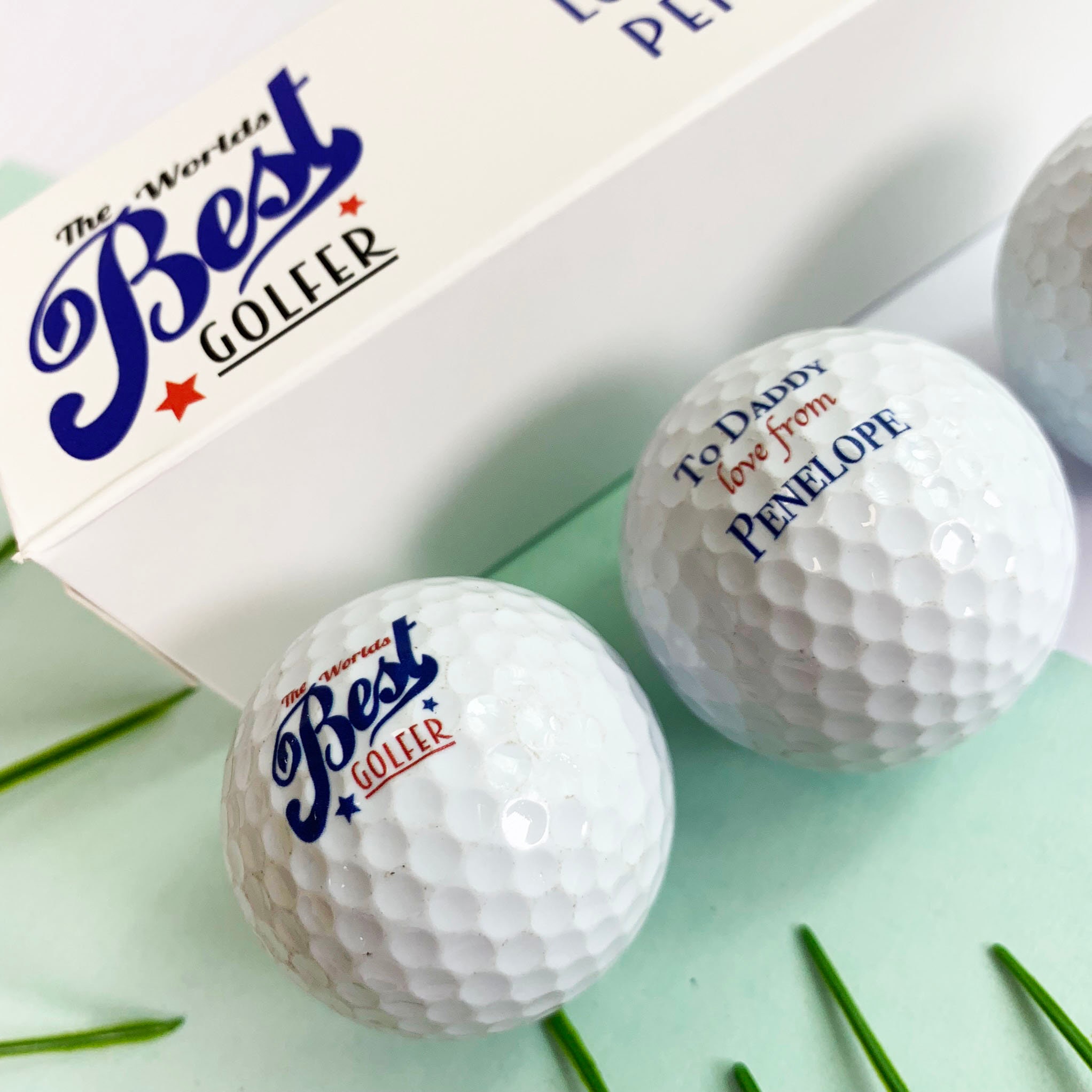 Personalised Set of 3 Custom Golf Balls Etsy UK