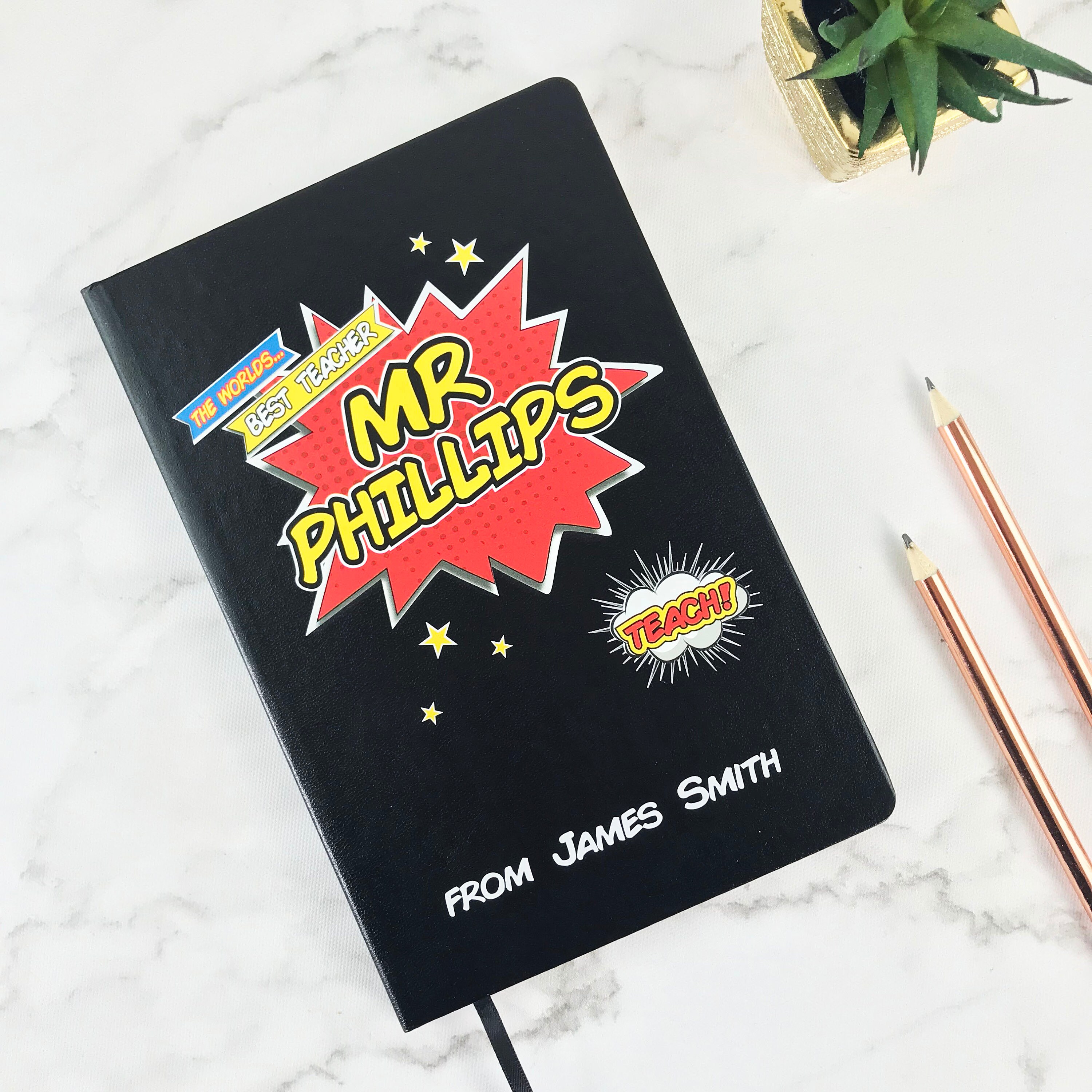 2 Justice League Design Personalised Bookmark