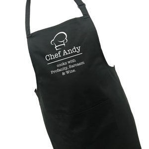 PERSONALISED BEST CHEF IN NORTHALLERTON APRON XMAS BIRTHDAY GIFT
