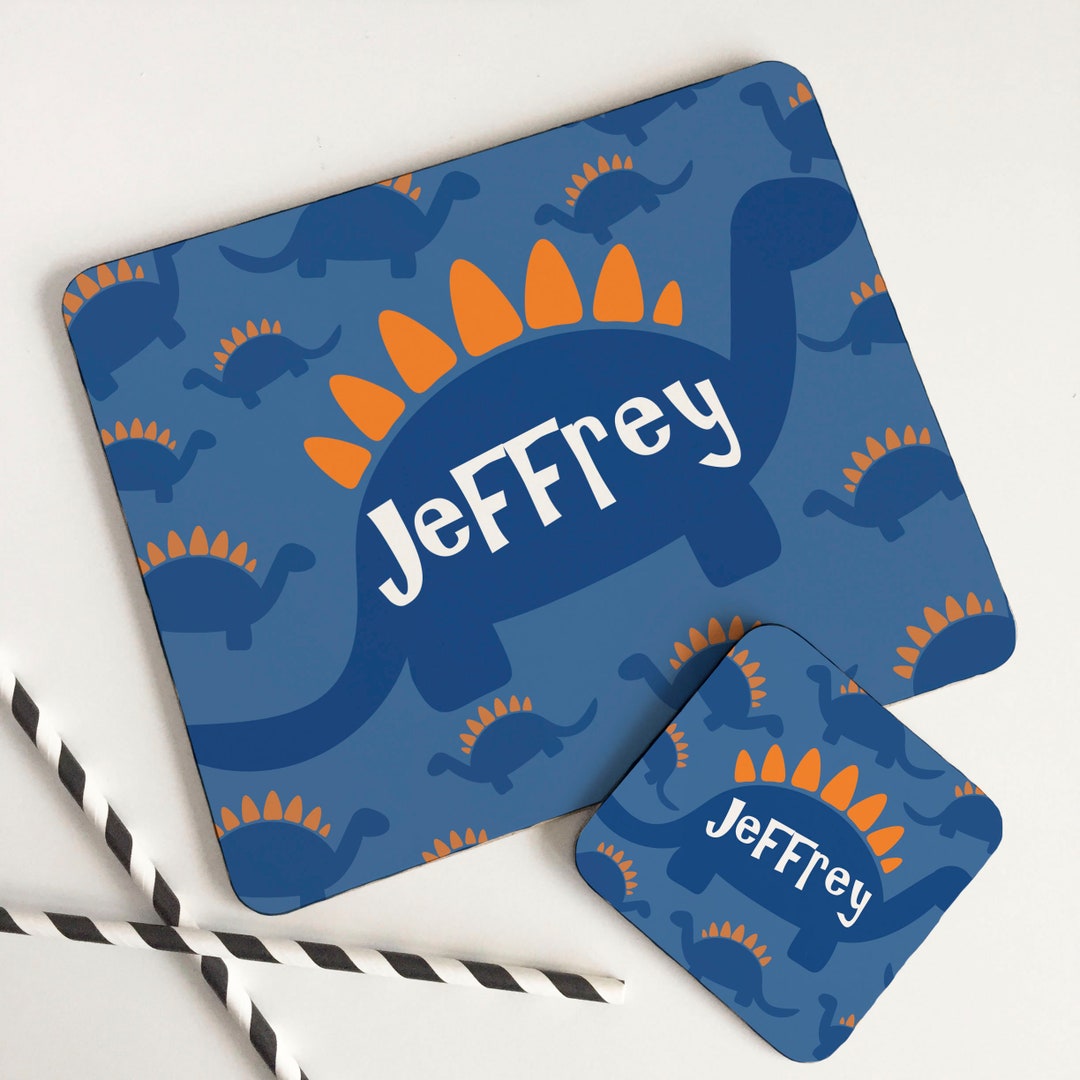 Personalised Hardback Childrens Placemat & Coaster Set Table Mat Set