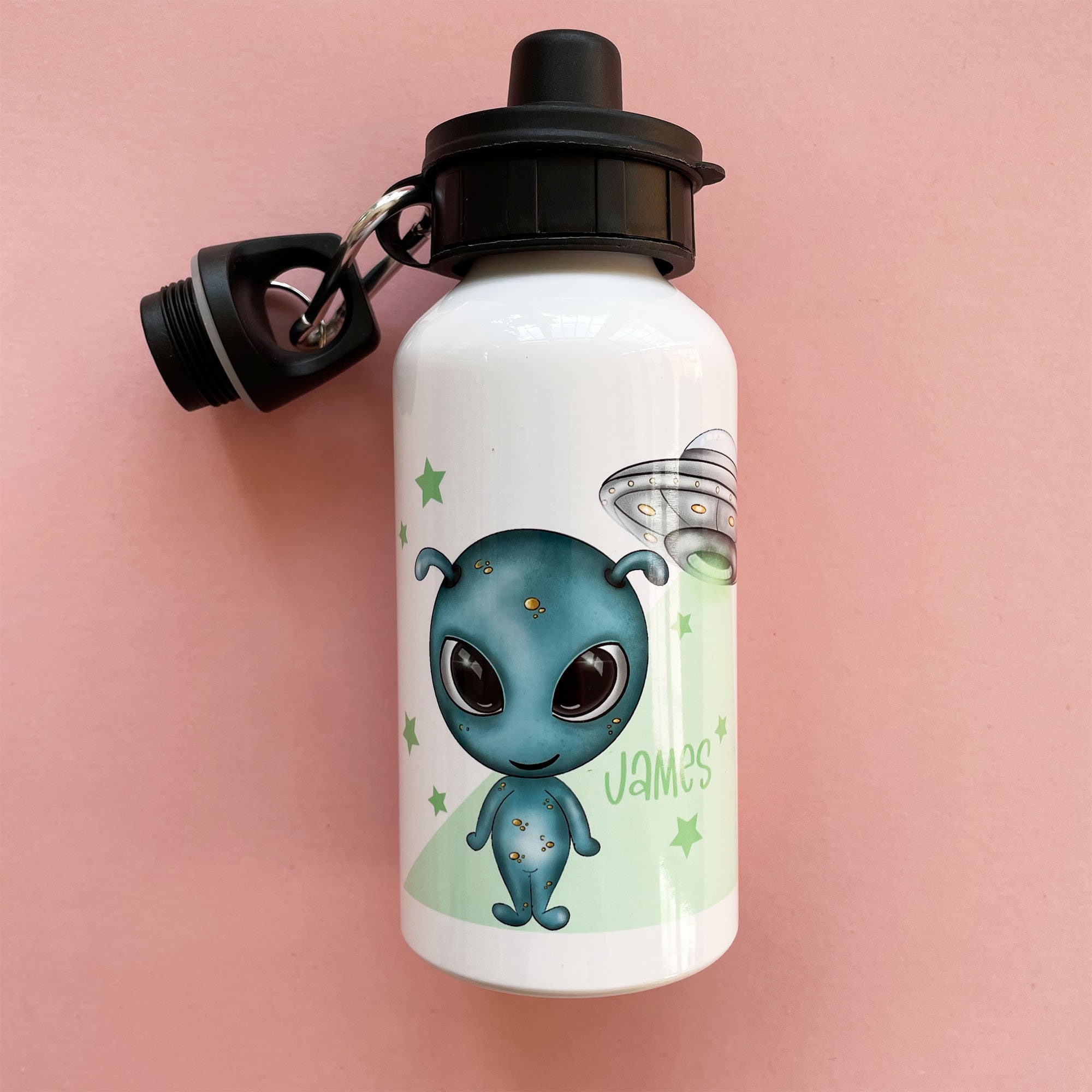 Kids Character Aluminium School Water Bottles 400 ML ideal Gift for Boys &  Girls