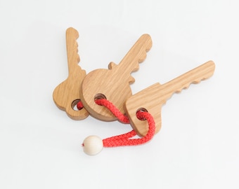wooden toy keys