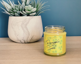 Pineapple Swirl - Scented Jar Candle