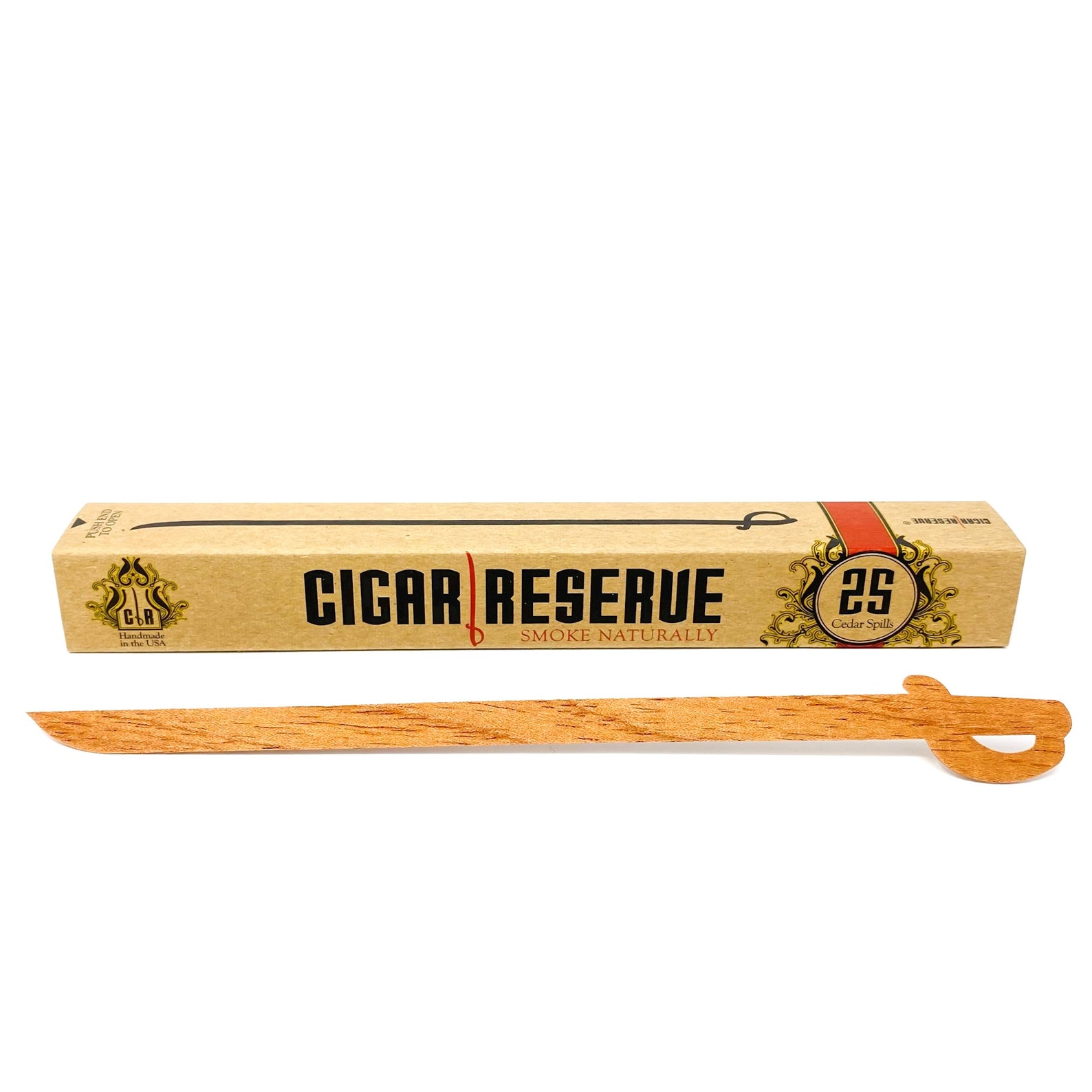 Cigar Reserve Spanish Cedar Spills 25 Pack the Original & Etsy UK