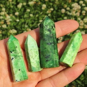 Naturlig variscitepunkt Kristallobelisk Kristalltorn Stavspets Reiki Healing Slumpmässig 1 st