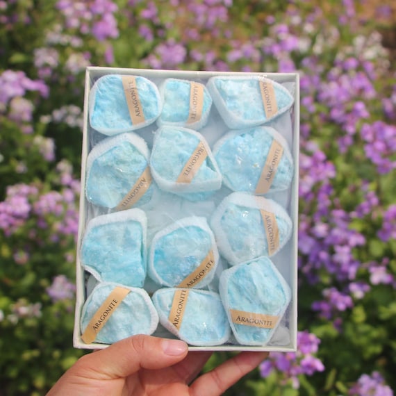 Blue Aragonite Crystal | Natural Raw Mineral Specimen Afghanistan