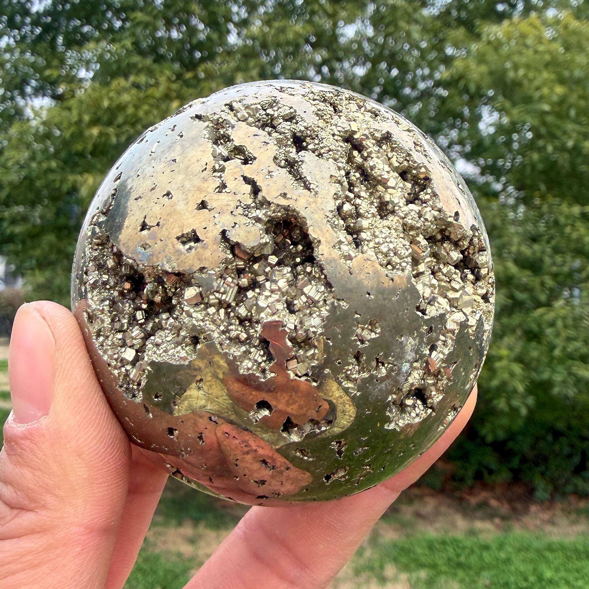 Red Crystal Natural Large Sphere - Etsy