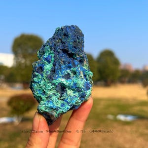 Natural Azurite Crystal 321g | Raw Blue Specimen