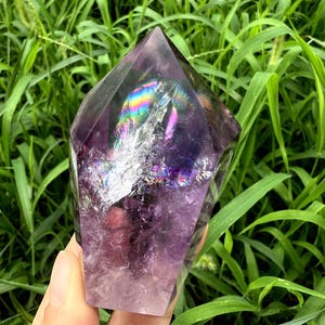 Amethyst rainbow, birthday gift/ Mineral Specimen,Home Decor,Reiki Healing,Crystal Gifts