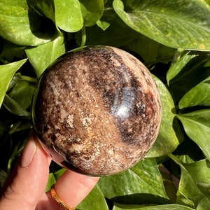 Rare black opal Quartz Sphere/ black opal sphere/ black opal Crystal Ball/ black opal Quartz301g#Q318
