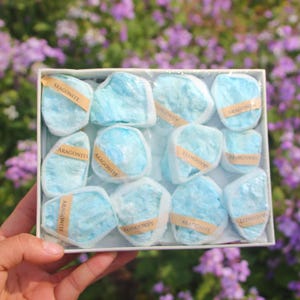 Blue Aragonite Crystal | Natural Raw Mineral Specimen Afghanistan image 2
