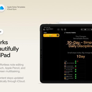 30 Day Mental Reset Habit Tracker — Atomic Habits Apple Notes Journal for iPhone, iPad & Mac image 5