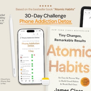 30-dniowy detoks telefoniczny – dziennik nawyków Atomic Habits Apple Notes na iPhone'a, iPada i Maca