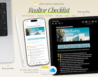Home Buying Checklist for Realtors — Buyer Agent Apple Notes Template for iPhone, iPad, Mac