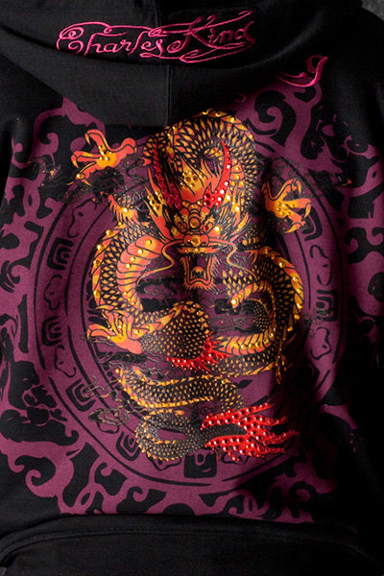 Blue Chinese Dragon Hoodie Women's Boots