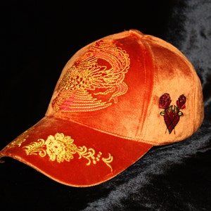 Shanghai Flower Women Baseball Cap Glam Rock Rebel Chic Streetwear