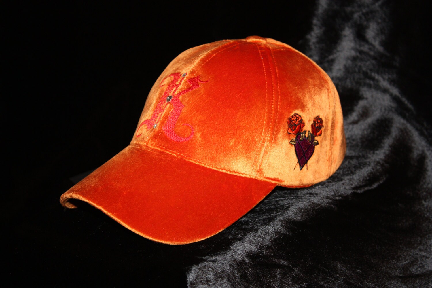 Monogram Hat Women Baseball Cap Unique Design Glam Rock Etsy