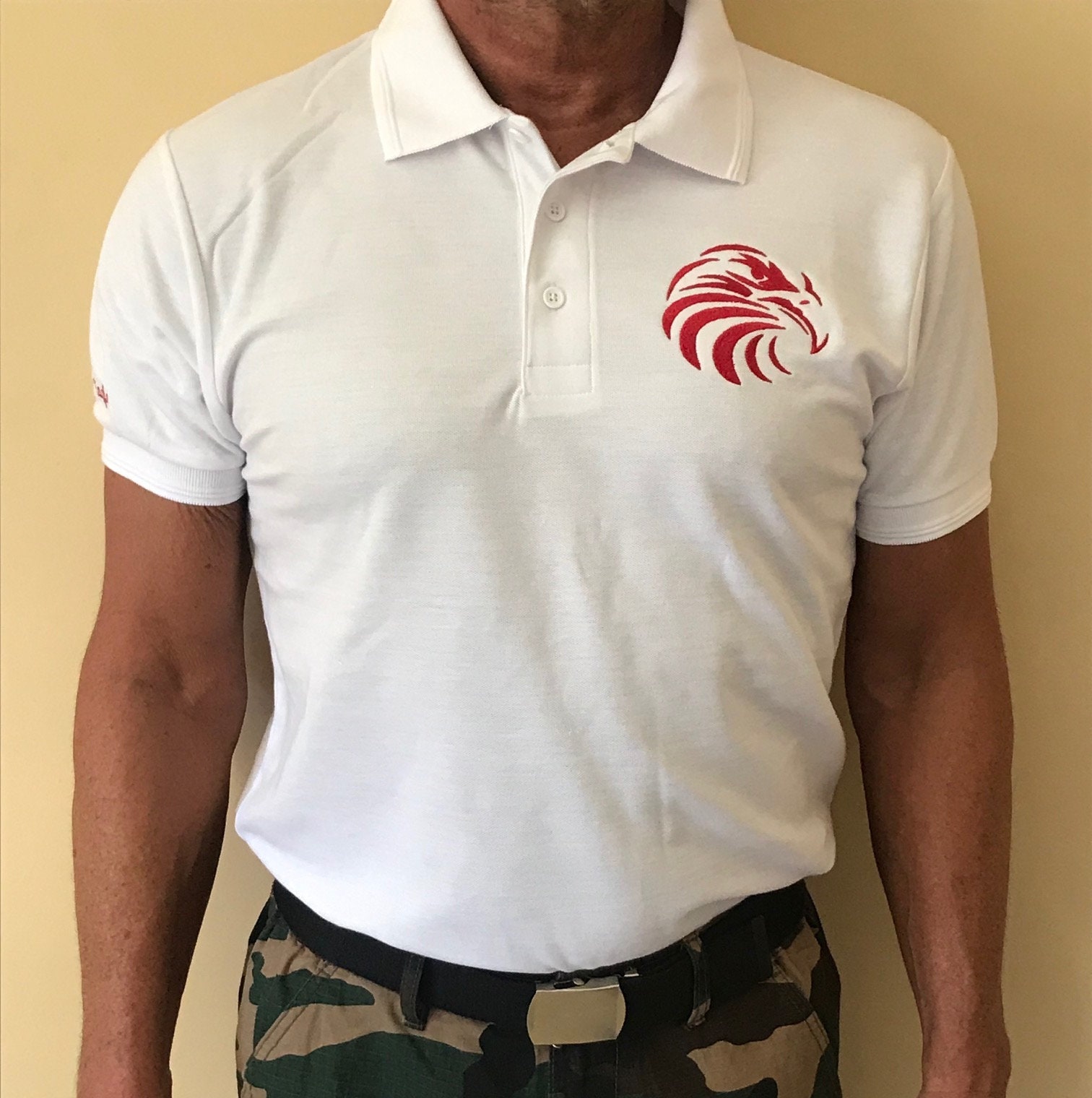 Polo White Shirt Royal Eagle Etsy UK