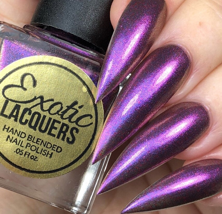 PANTY DROPPER Purple Gold Multichrome Color Shifting Nail Etsy