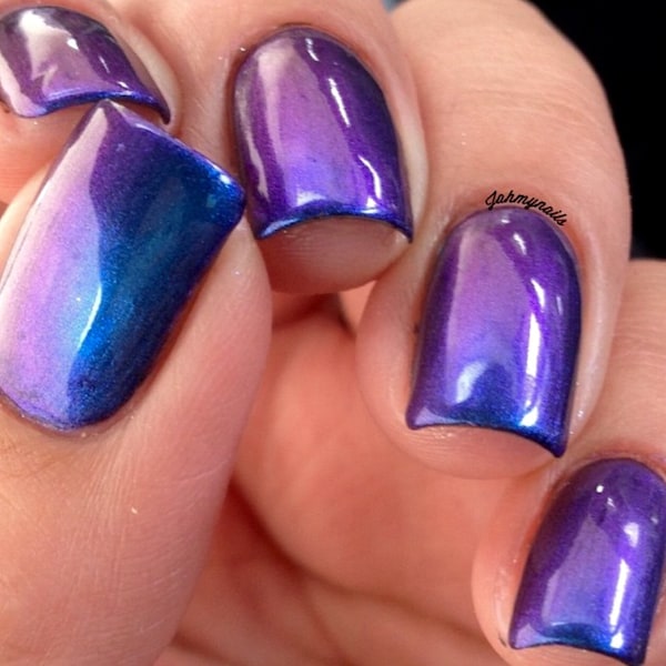 PURPLE HAZE -Multi-Chrome Color Shifting Nail Polish Purple, Green, Blue, Cyan Best Seller