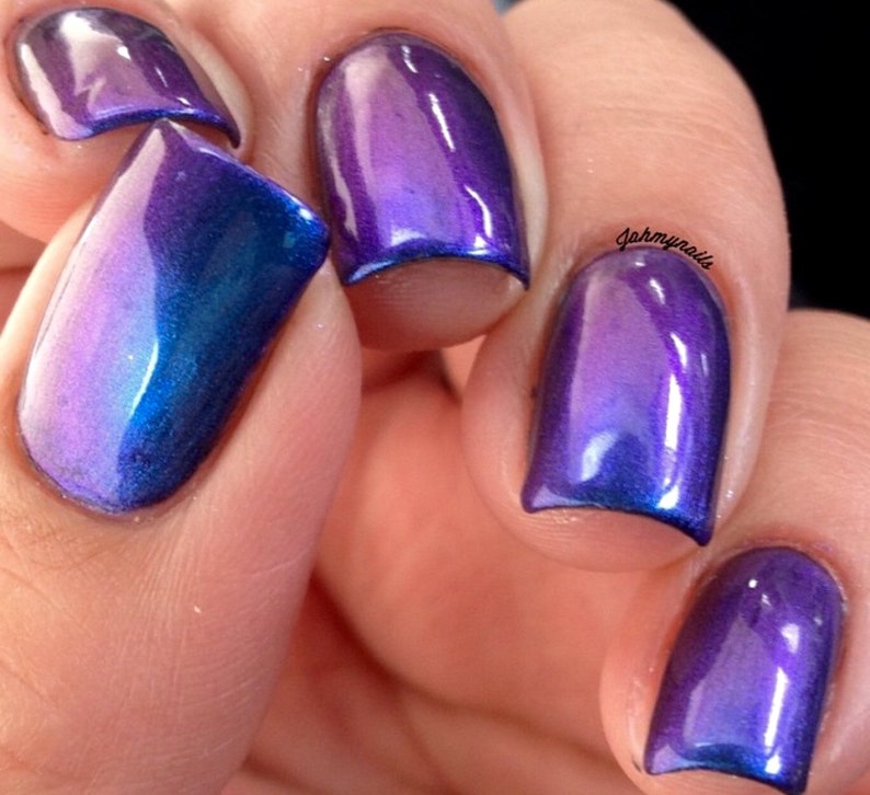 PURPLE HAZE multichrome Color Shifting Nail Polish Purple Etsy