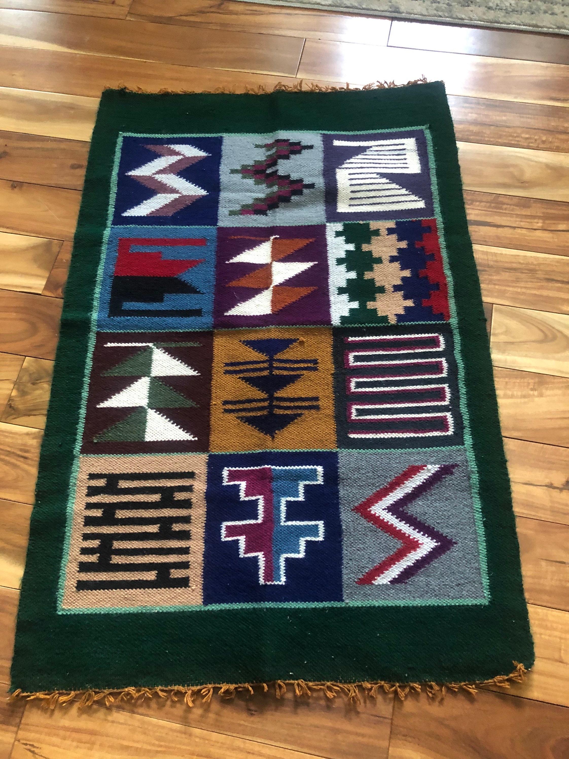 South American Wall Hanging Wall Art Weaving Peruvian 33 x Etsy