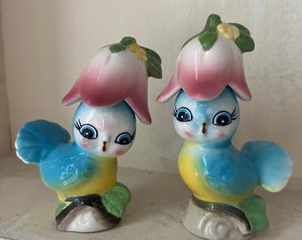 Bluebird Blue Bird Norcrest Lefton Salt and Pepper Shakers