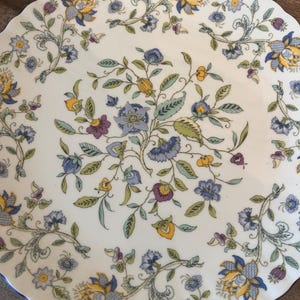 Haddon Hall Blue Platter by Minton