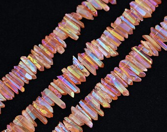 Wholesale 50pcs//lot Mixed pierres naturelles point Chakra Healing Gemstone Pendentifs