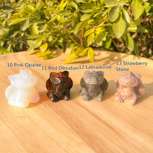 22 Choice 1.2 Mini Crystal Carved Toothless Dragon Statue,Healing Quartz Cute Dragon Home Decor,Gemstone Animal Mineral Specimen Collection image 5