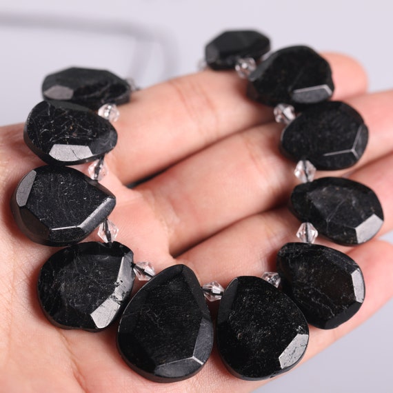 Drilled black tourmaline deals