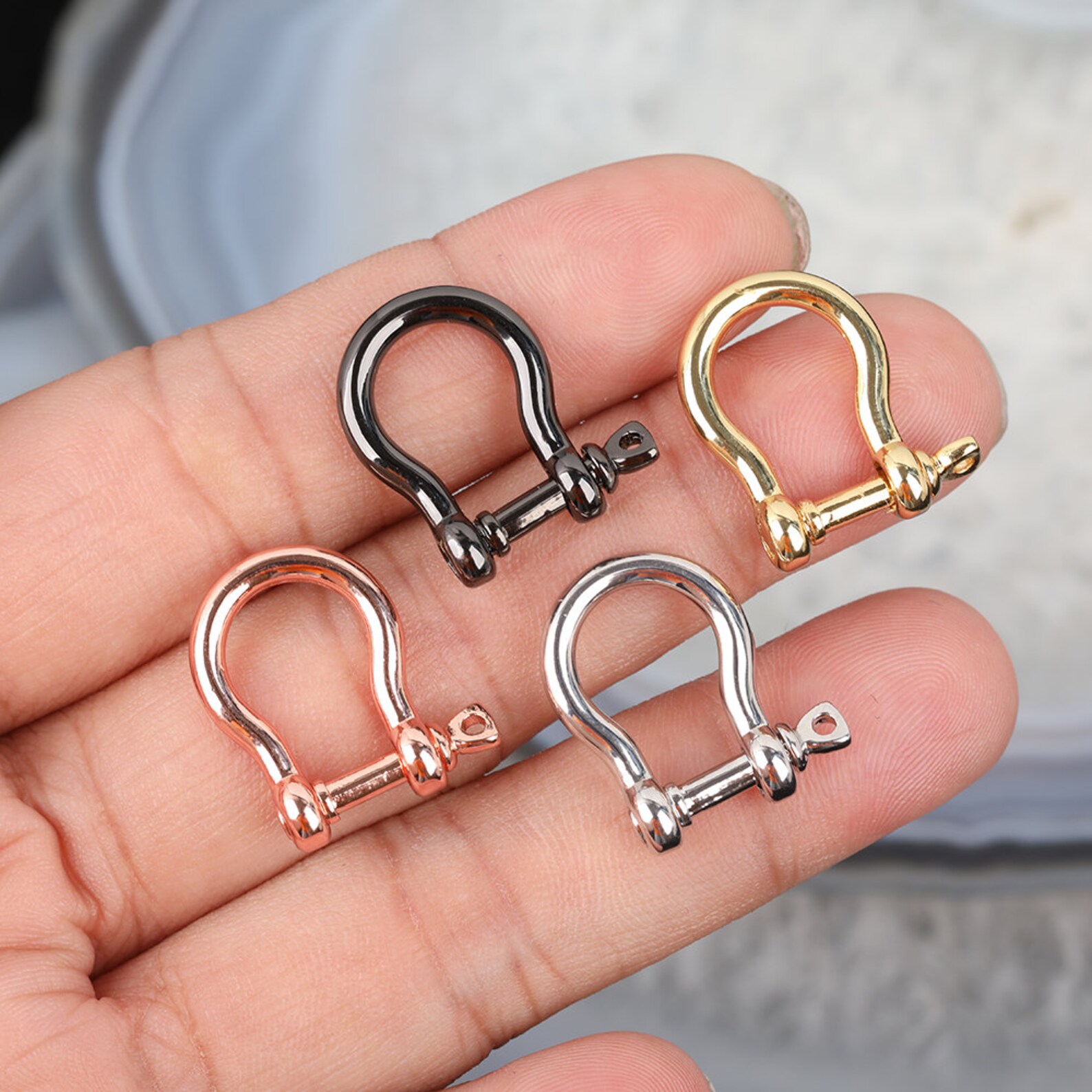 310pcs Mini Safety Clasps for Jewelry Makingcarabiner Screw Etsy