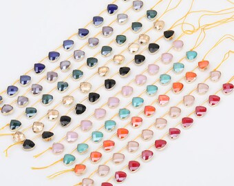 5/10Pcs Glass Oblate Crystal Crafts Charm Spacer Beads Bracelet Findings 14x10mm 5/10Pcs Glass Oblate Crystal Crafts Charm Spacer Beads Bracelet Findings 14x10mm