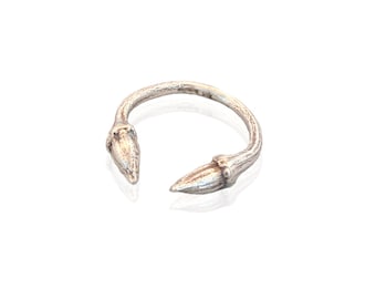 Silver Twig Ring