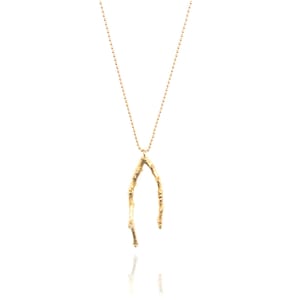 Gouden takje ketting medium