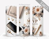 Add A Name Executive Assistant PNG For 20 oz Skinny Straight Tumbler, Admin Office Secretary Wrap, Occupation Sublimation Design, Digital