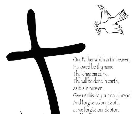 Lords Prayer KJV, scripture signal, Christian wall decor, Matthew 6:9-13, Bible verse, Homeschool decor, Lords Prayer Artwork, Cross, 2017SA8V image relating to The Lord's Prayer Kjv Printable called Lords Prayer KJV, scripture indication, Christian wall decor, Matthew 6:9-13, Bible verse, Homeschool decor, Lords Prayer Artwork, Cross, 2017SA8V