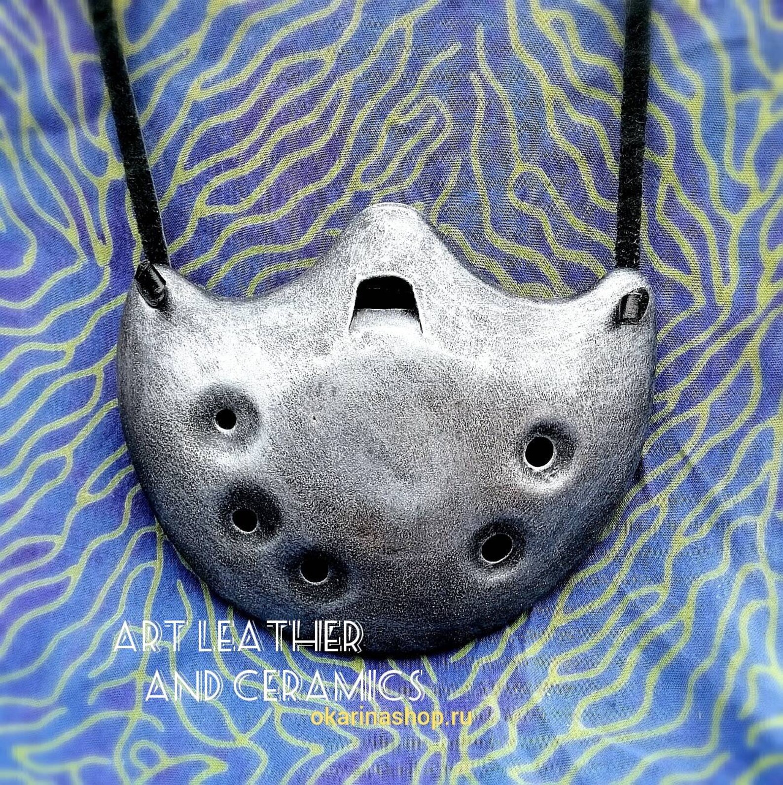 Ocarina golden Dragon. Ceramic Musical Instrument. Etsy