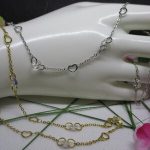 Open Heart Crystal Necklace