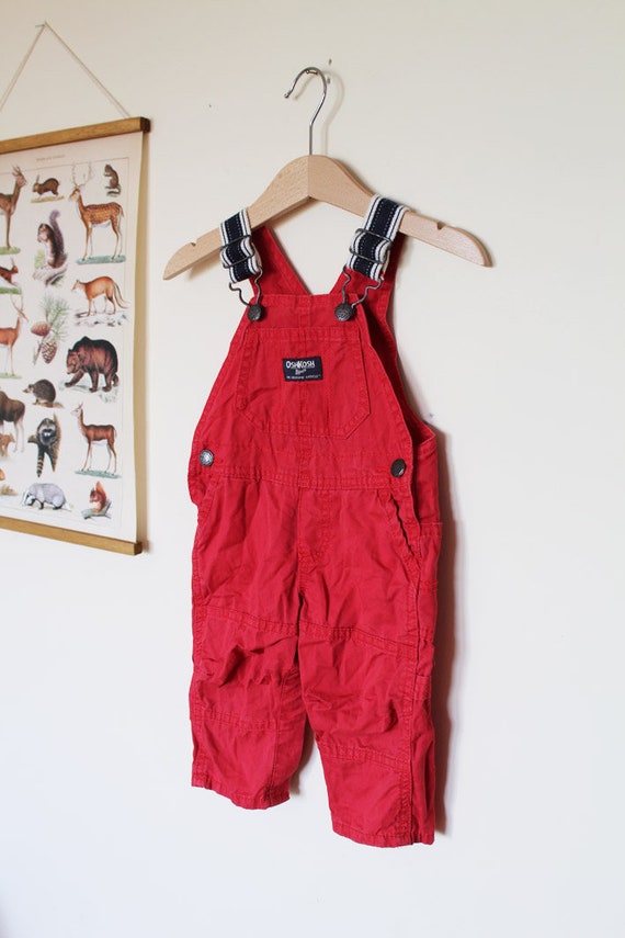 Baby OshKosh BGosh Baby Boys Print Denim Overalls - Indigo Blue 3 Months