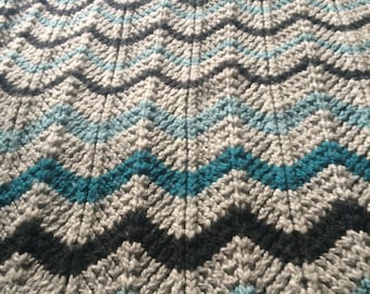 Chevron Stripe Throw - Knitting Pattern