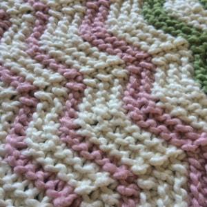 Zig-Zag Stripe Baby Blanket - Knitting Pattern