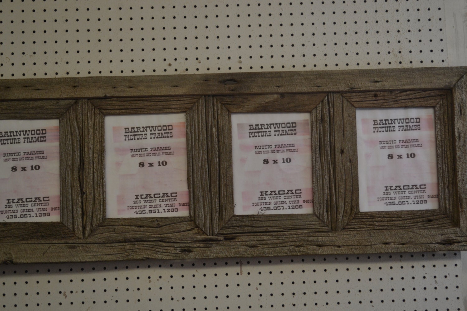 Rustic Barn Wood Picture Frame 8 X 10 4 Place Collage Etsy