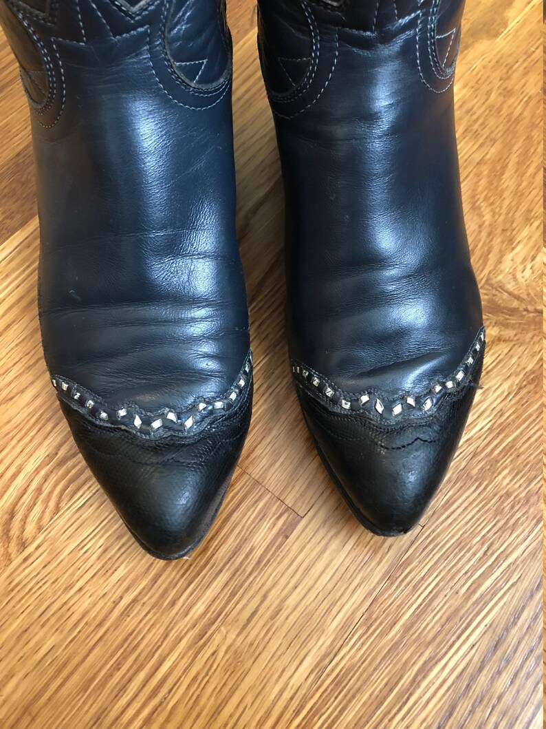 navy blue cowboy boots